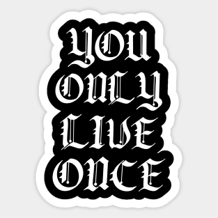 Y.O.L.O Sticker